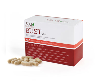500Cosmetics Bust Pills, Pastillas para reafirmar y aumentar los senos