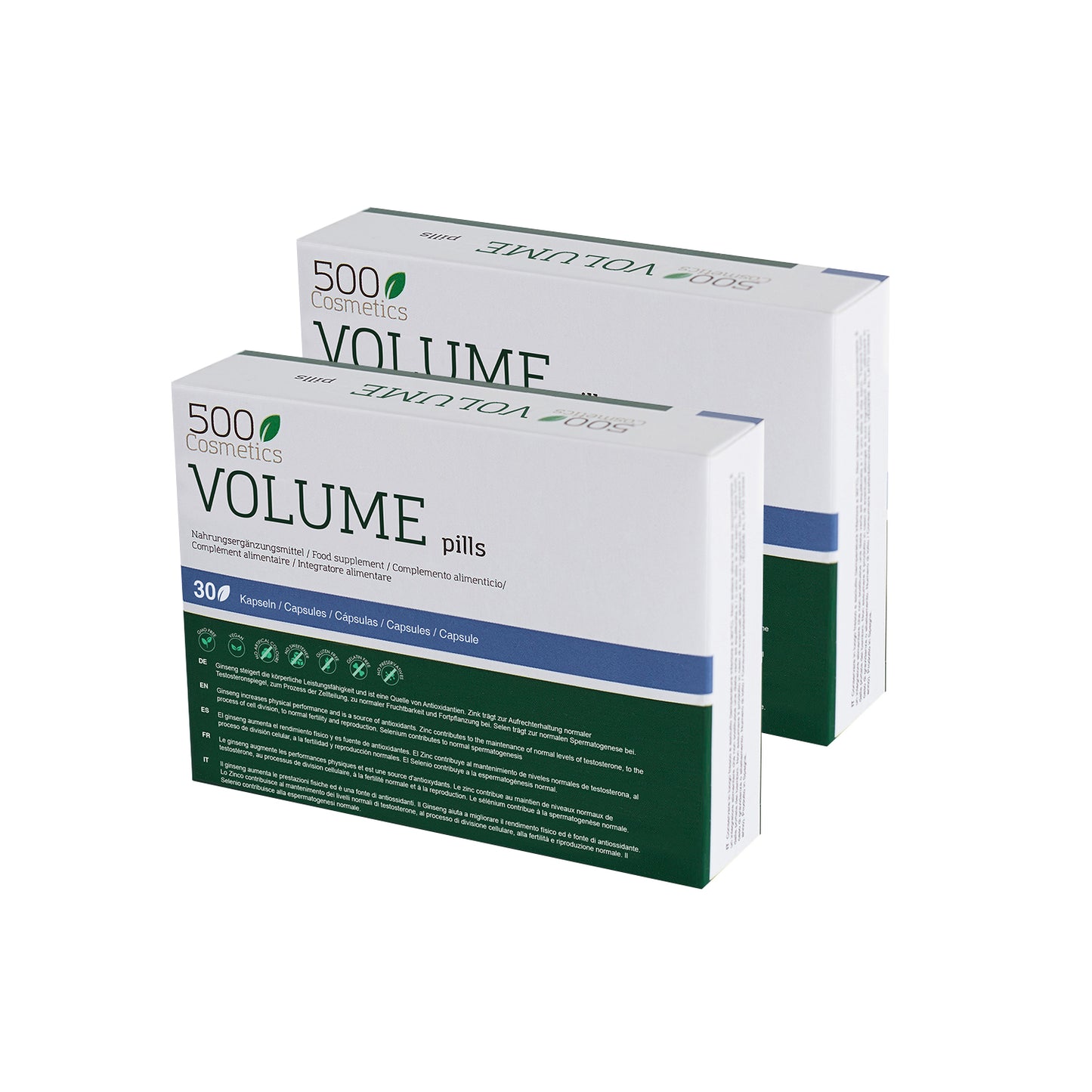 500Cosmetics Volume Pills, pastillas para mejorar la cantidad y calidad del esperma