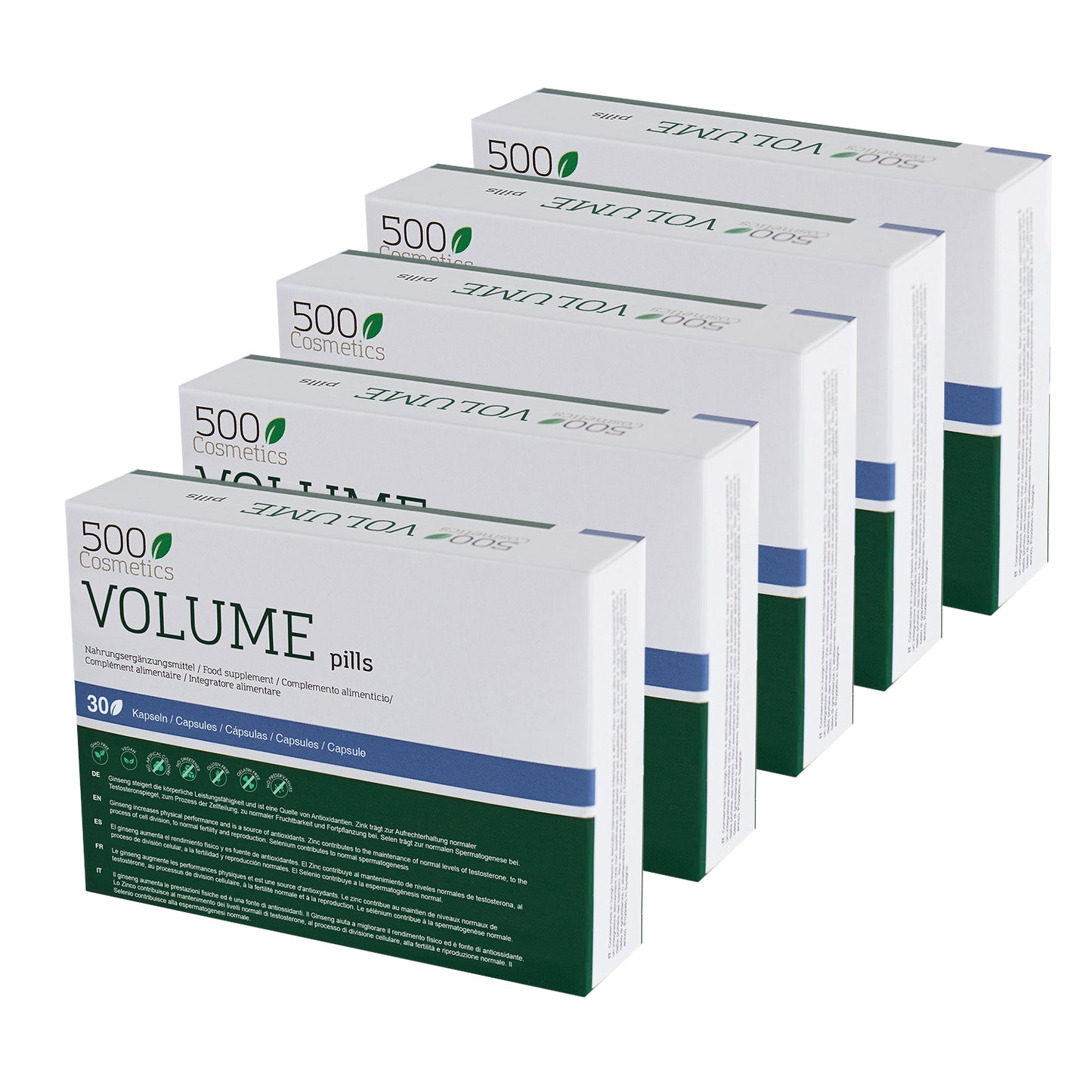 500Cosmetics Volume Pills, pastillas para mejorar la cantidad y calidad del esperma