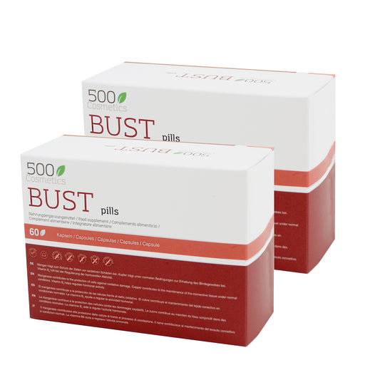 500Cosmetics Bust Pills, Pastillas para reafirmar y aumentar los senos