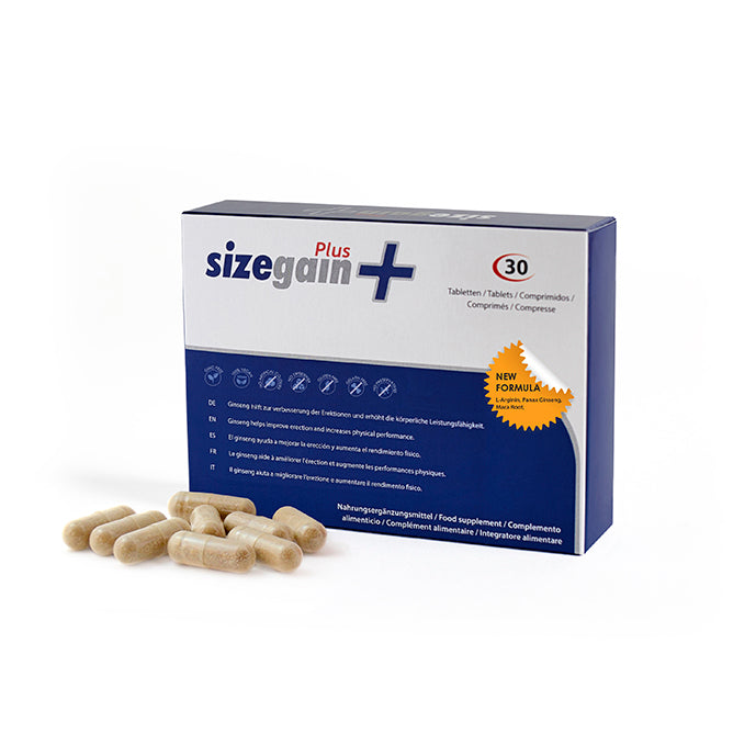 Nuevo Sizegain Plus, fórmula mejorada para aumentar la virilidad y potencia sexual.